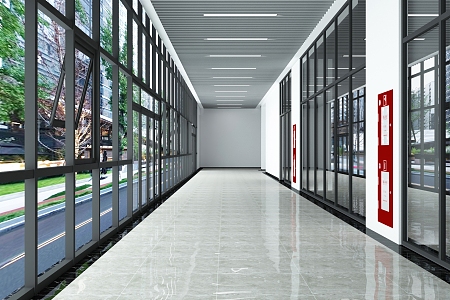 The Modern Corridor 3d model