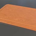 Wooden Cutting Board With Smooth Surface And Natural Grain For Kitchen Use