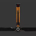 Modern Yellow And Black Air Cooler Fan With Stand And Black Blades