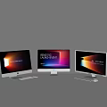 Modern computer screen display screen computer screen 3d model