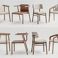 Modern Dining Chairs With Wooden Frame Upholstered Seats And Various Stylish Designs