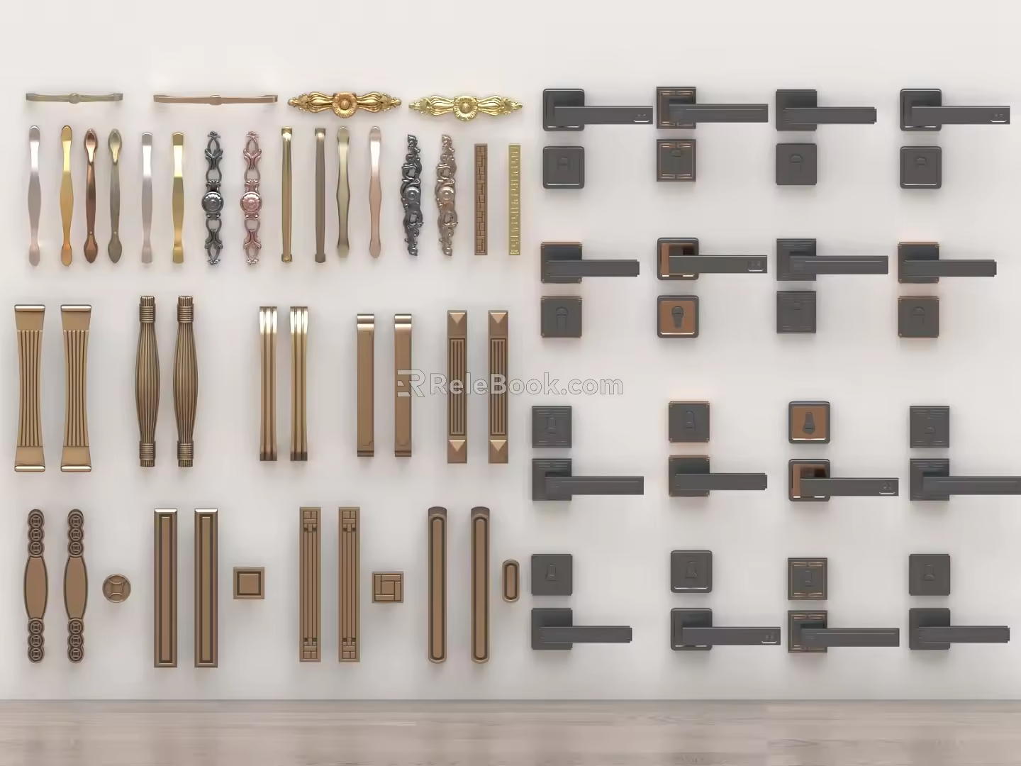 Door Handle Cabinet Handle Cabinet Door Handle Hardware Handle 3d model