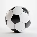 Classic Black and White Soccer Ball Essential Sports Equipment for Training Matches