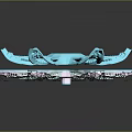 Blue Multi Armed Cosmic Structure For Space Exploration And Astronautics Research