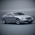 Silver Mercedes Sedan With Sleek Design And Alloy Wheels Front Rear Views