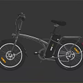Modern Black Electric Bike With Sleek Frame Rear Rack And Battery