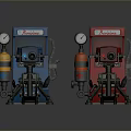 laser tower turret turntable sci-fi tower defense game tower defense sci-fi turret game turret game turret 3d model