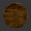 Classic Round Wooden Table With Twisted Pedestal Base And Solid Wood Top