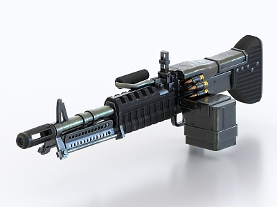 M60 machine gun heavy machine gun 3d model