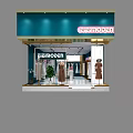 ESMODEN Clothing Store Fashionable Window Display With Mannequins And Hanging Clothes