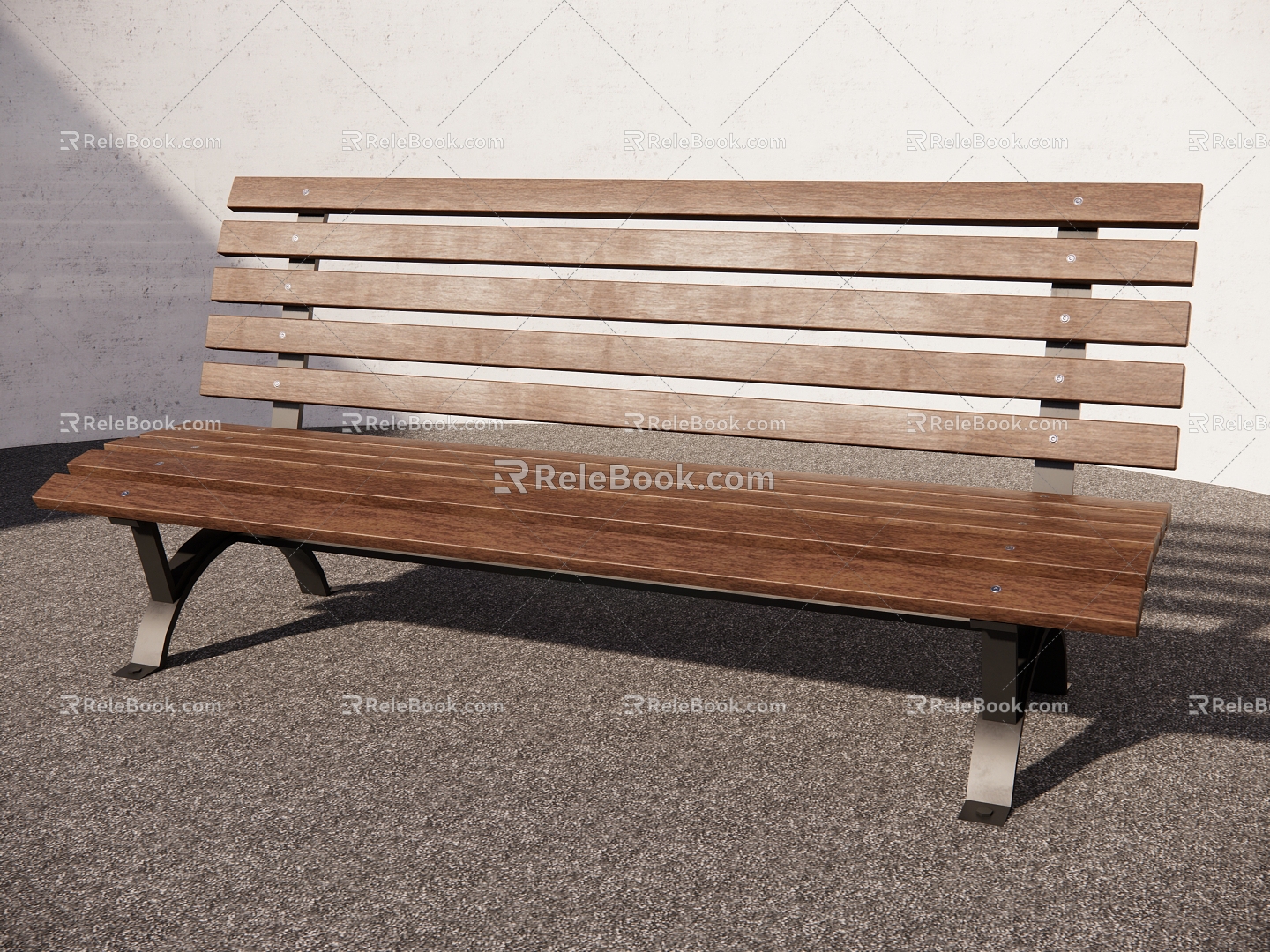 Chinese Style Bench Fashion Bench Solid Wood Bench Wooden Chair 3d model