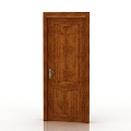 Modern Interior Door Solid Wood Door 3d model