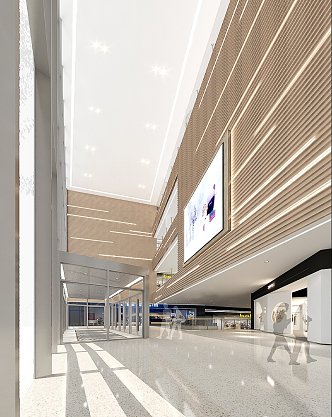 Shopping Mall Entrance Style Pick Empty 3d model