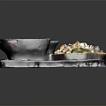 Delicious Japanese Food Tray With Rice Fried Chicken Soup And Side Dishes
