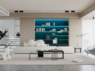 modern living room model