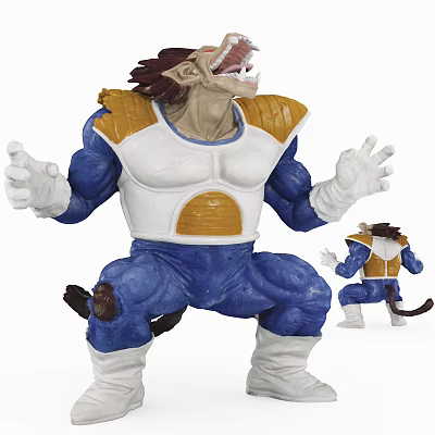 Modern game character monkey 3d model