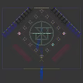 ZMOR PLUS Fashion Runway Stage With Geometric Design Spotlights And Backdrop Screens