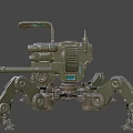 Weapon Four-legged Mecha 3d model