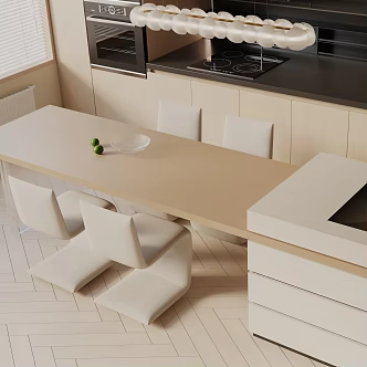 Modern dining table 3d model