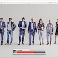 Group of People From Different Professions Standing Together With Formal And Casual Attire