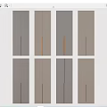 Modern Cabinet Doors With Various Color Tones And Stylish Handle Designs