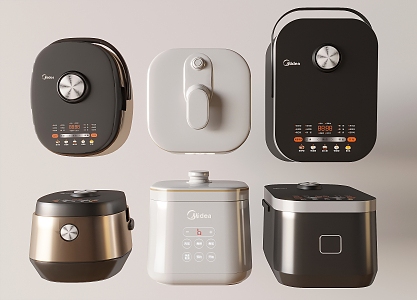 Electric rice cooker electric cooker intelligent rice cooker 3d model