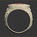 Ring Diamond Ring Gem Ring Women's Ring 3d model