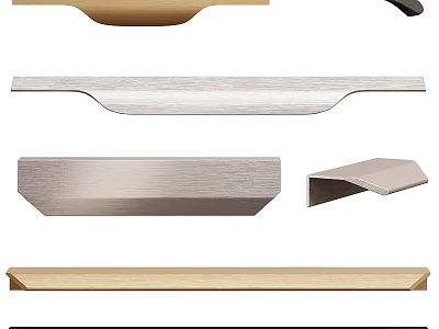 Modern Double Sofa With Brushed Metal Gold And Wooden Decorative Trim Strips 3d model