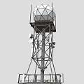 iron tower signal tower iron shelf electric tower TV tower satellite tower 3d model