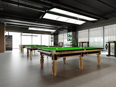 Modern Billiard Room model