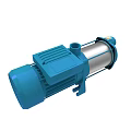 High Performance Blue Electric Water Pump With Metal Body And Motor Housing