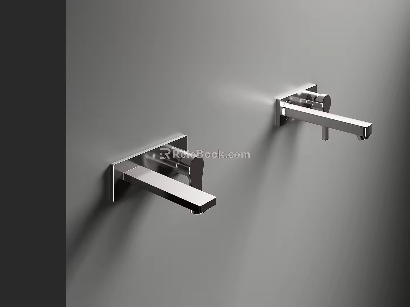 Modern faucet in-wall faucet 3d model