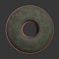 Stylish Metallic Spiral Bowl With Striped Pattern And Reflective Surface Against Dark Background