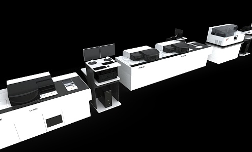 Automatic biochemical analyzer medical equipment 3d model