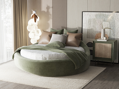 Modern Round Bed model