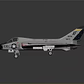 Detailed US Navy Aerospace Model Aircraft With Star Logo And Military Design