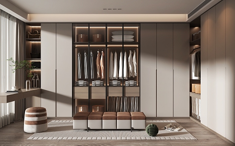 Modern Cloakroom 3d model