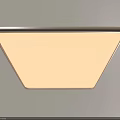 Modern Square Flush Mount Ceiling Light with Light Frame and White Illumination for Minimalist Interiors 3d model