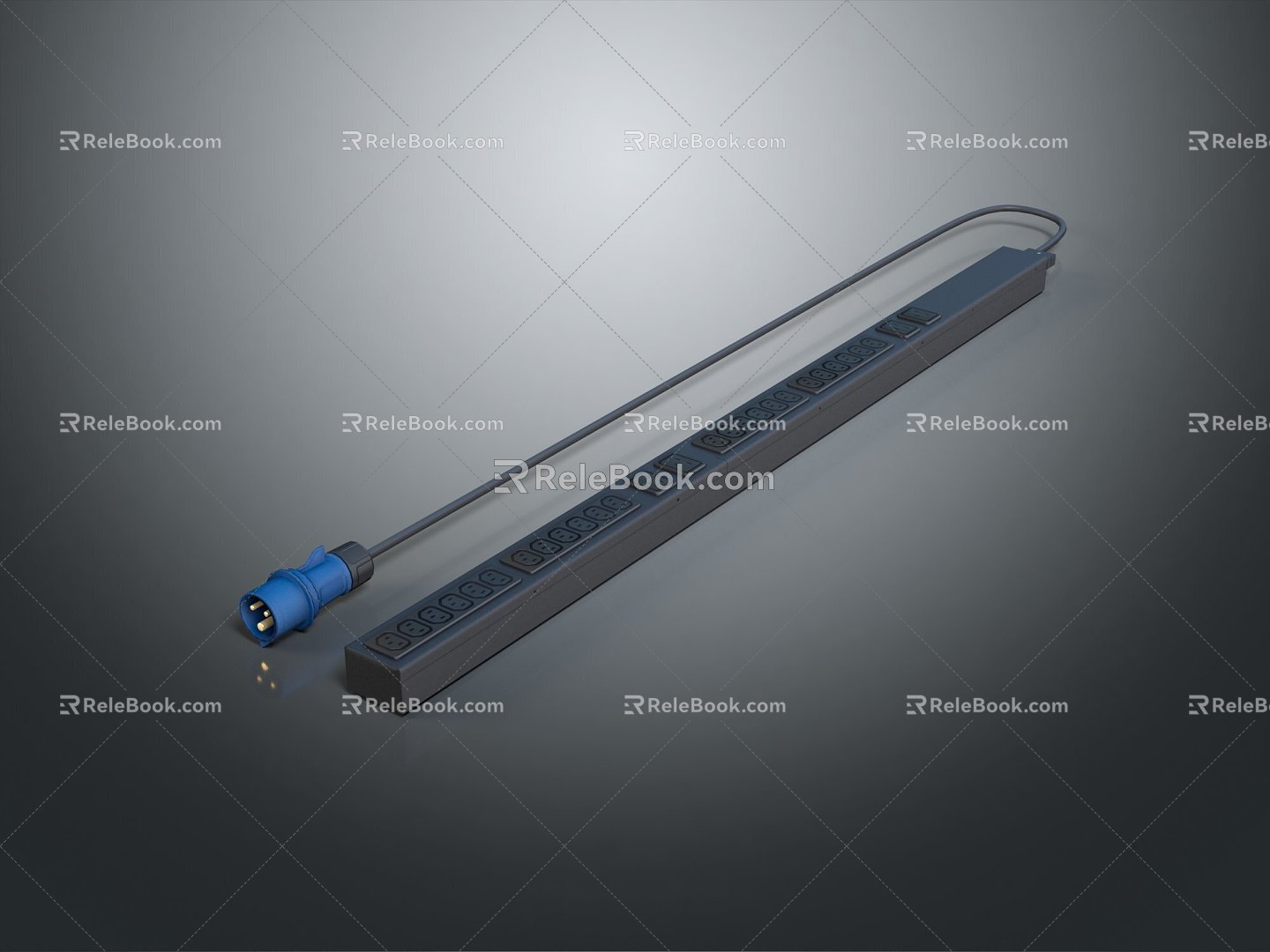 Realistic model of electronic equipment lamp tube electronic products 3d model