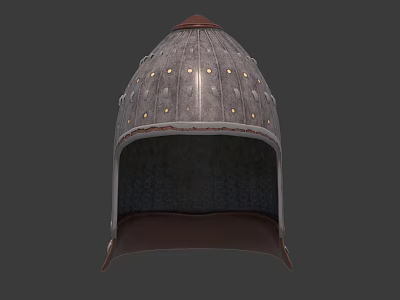 Ancient warrior helmet steel helmet hat armor 3d model