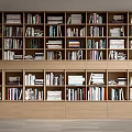 Modern Bookcase Books 3d model