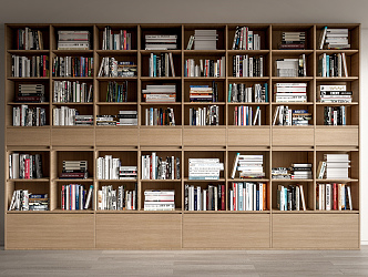 Modern Bookcase Books 3d model