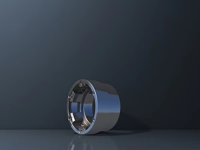 Car Wheel Hub Metal Component With Shiny Surface And Durable Design 3d model