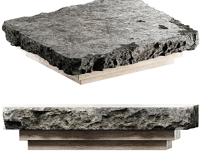 Coffee table stone coffee table stone coffee table living room coffee table 3d model