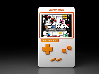 Game console Nintendo game console handheld game console vintage game console electric toy slot machine bully gamepad 3d model