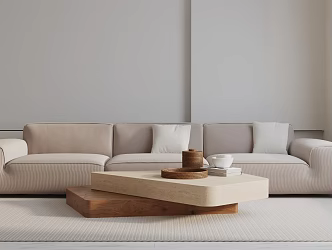 Modern three-seat sofa 3d model