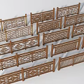 Various Styles Of Traditional Wooden Fences With Intricate Carved Patterns