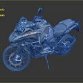 BMW Adventure Motorcycle With Rugged Black Gray Design Luggage Rack And Dual Seat