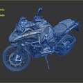 Modern motorcycle two-wheeled motorcycle off-road motorcycle road racing motorcycle 3d model