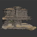 Layered Natural Organic Stacked Structure With Textured Surfaces And Irregular Layers